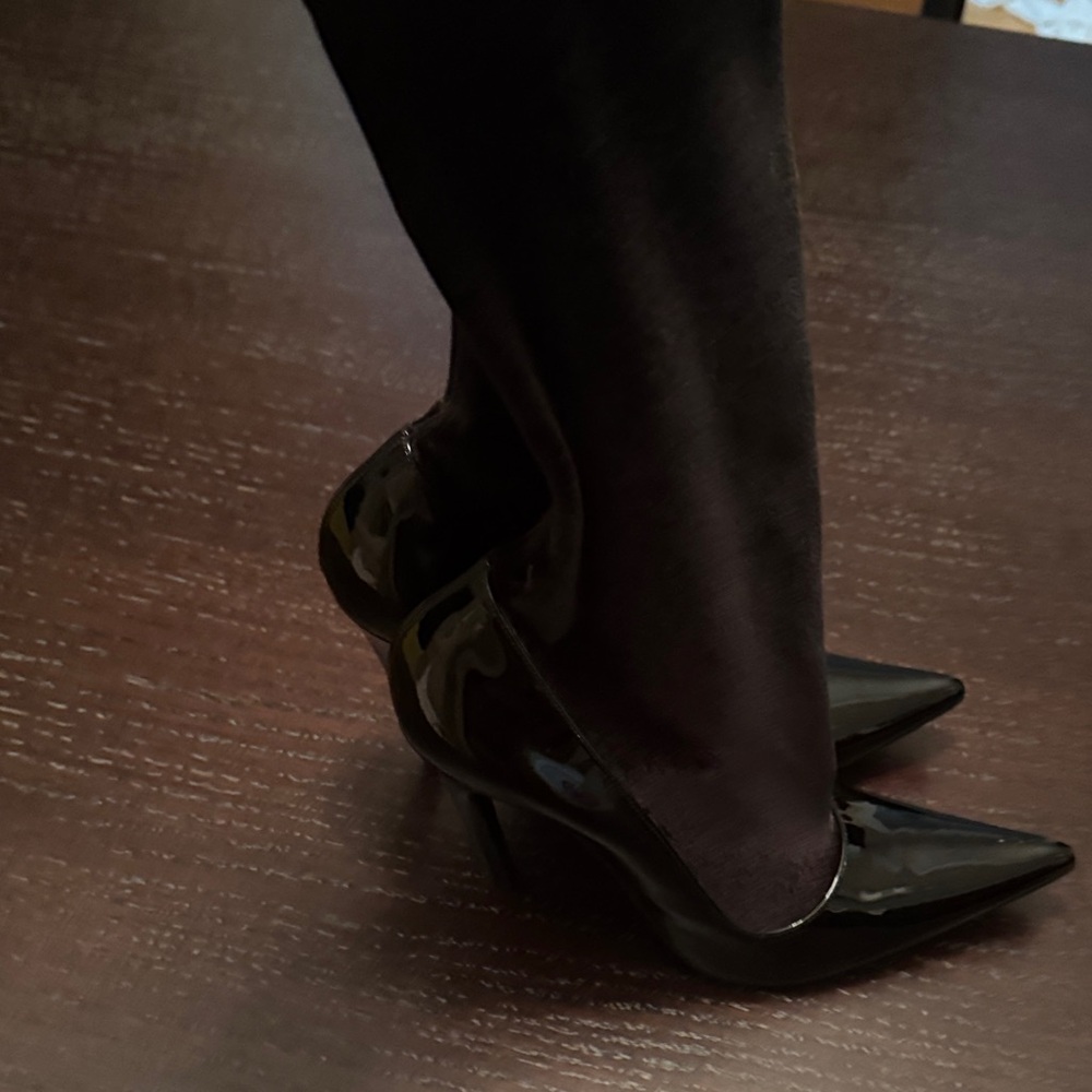 Balenciaga Black Patent Leather Heels
